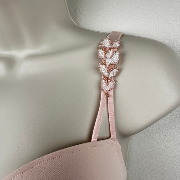 Marie Jo Leda Padded Plunge Bra Glossy Pink 36E - Picture 4 of 13